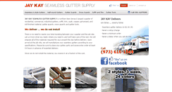 Desktop Screenshot of jaykayguttersupply.com